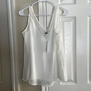 Camisole w/ tank and shell in one. Size M,  color Ecru,NWT